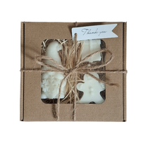 Świeca Dekoracyjna Sojowa Podziękowania Prezent Zestaw Świąteczny Box