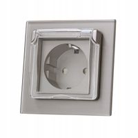 GNIAZDO 16A LIVOLO SREBRNE BRYZGOSZCZELNE IP44