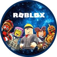 Opłatek na tort Roblox Postacie Ludziki Gra Okazjonalny Tekst Gratis