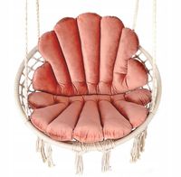 FOTEL WISZĄCY Z KOMPLETEM PODUCH MUSZLI/KOLORY