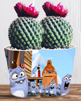 Doniczka do kwiatów/roślin - Grizzy i Lemingi