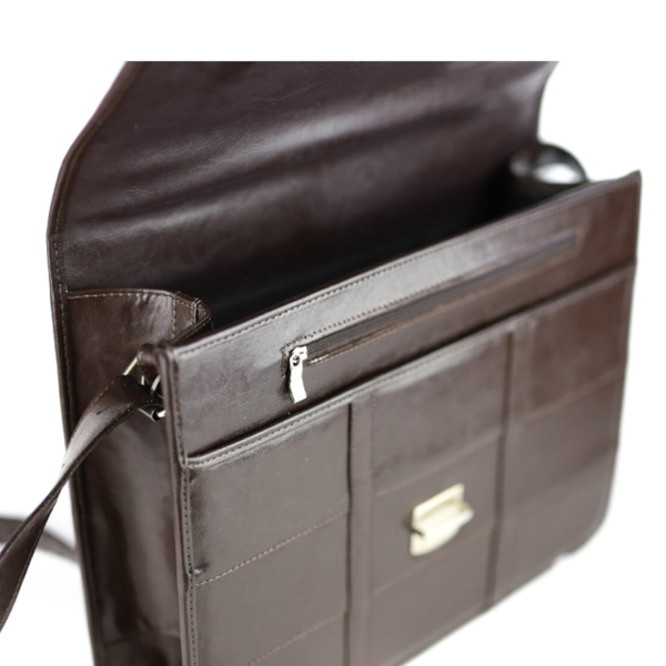 517-Teczka studencka-brąz KEMER zdjęcie 4