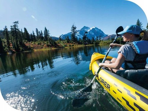 Kajak 2os. Explorer K2 Intex 68307 Pompka Wiosla MODEL 2024 na Arena.pl