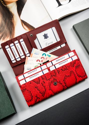 portfel damski skóra + pu px24-dnh-bl-2267 red na Arena.pl