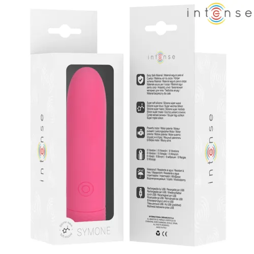 intense symone rożowa kula wibracyjna usb 8 trybow 10x2,2 cm na Arena.pl