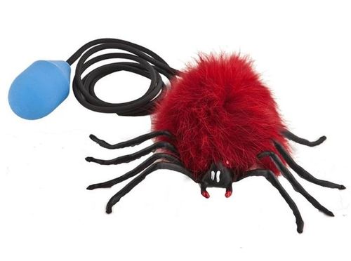 Skacząca tarantula pająk z pompką na Arena.pl
