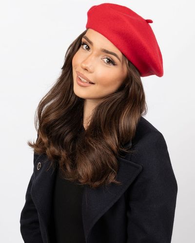 BERET damski FRANCUSKI wełniany ELEGANCKI na Arena.pl