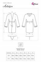 Ariladyen Black - Elegancki Zestaw Szlafrok + Stringi S/M