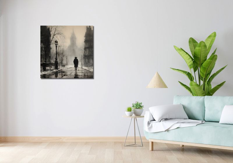 Obraz 70x70cm Mgła nad Londynem zdjęcie 2