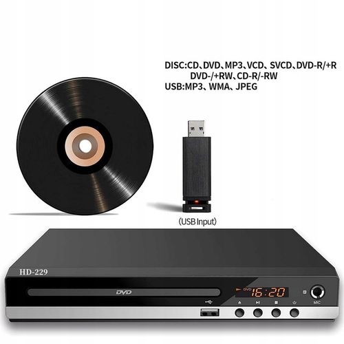 Odtwarzacz DVD Z Kabel HDMI RCA, Pilot Zdalnego Sterowania, System NTSC/PAL na Arena.pl