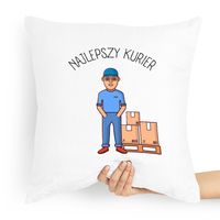 Poduszka Prezent Dla Kuriera Najlepszy Kurier Z Nadrukiem Ze Zdjęciem
