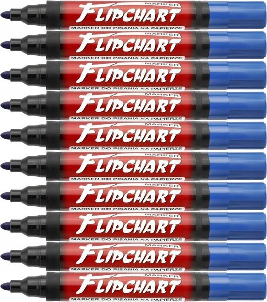 marker flipchart koń.okrągła niebieski a'12 zdjęcie 5