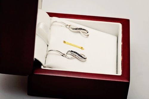 Złote kolczyki KBD3873 - Diament na Arena.pl