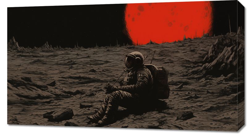 Obraz 90x50cm Samotność w Kosmosie zdjęcie 1