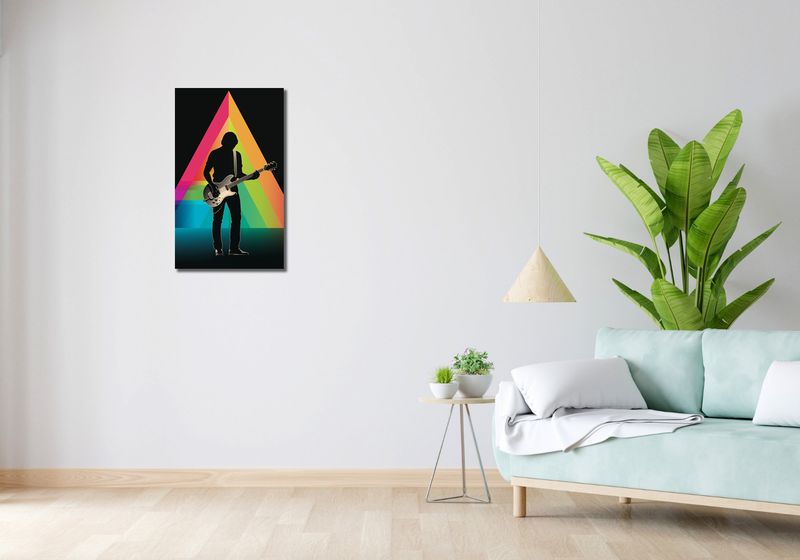 Obraz 40x70cm Pryzmat przez Gitarę zdjęcie 2