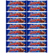 Grześki Wafel przekładany kremem kakaowym w czekoladzie 36 g 18 sztuk