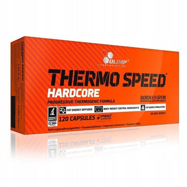 OLIMP THERMO SPEED HARDCORE 120kaps SPALACZ REDUKCJA WITAMINY zdjęcie 13