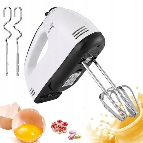Mikser Ręczny Elektryczny Do Ciast Kremu 7 Biegowy Trzepaczka Robot na Arena.pl