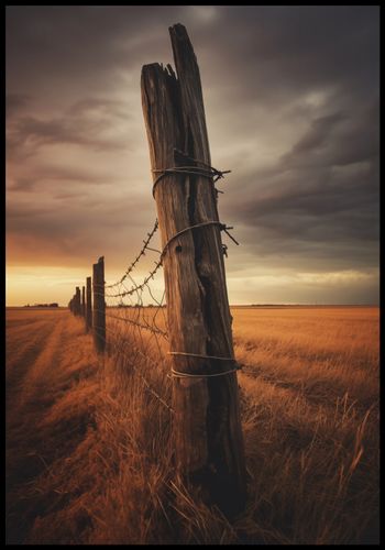 Plakat 68x98cm Zachód na Pograniczu na Arena.pl