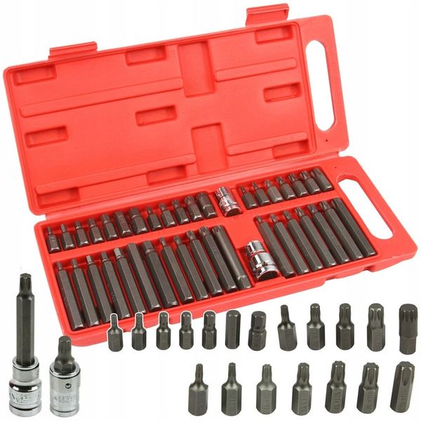 ZESTAW BITY TORX, HEX, SPLINE 40 SZT KLUCZE zdjęcie 1