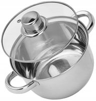 GARNEK STAL NIERDZEWNA 201 18CM 2,3 L INDUKCJA GAZ ROSSNER AUSTRIA