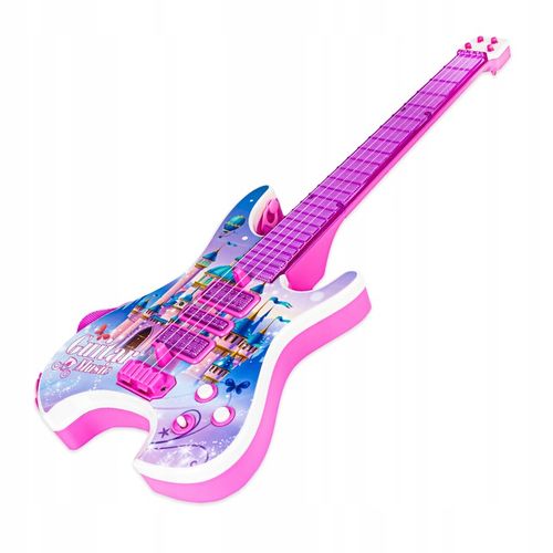 Gitara elektryczna zestaw karaoke dla dzieci mikrofon struny muzyka statyw na Arena.pl