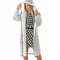 Peleryna płaszcz przeciwdeszczowy odblaski kaptur