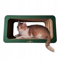 Drapak dla kota prostokąt XL | zielony| 53x28x30 cm | Mruu&Pruu