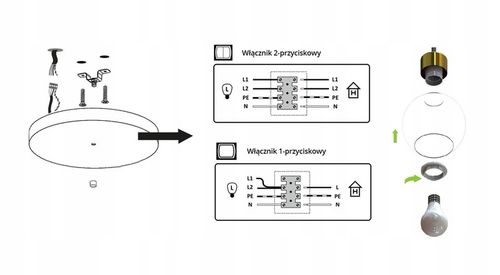Lampa Wisząca Sufitowa Żyrandol Biała Szklane Kule White Glass ER3 LED E27 na Arena.pl