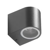 Metalowy kinkiet ogrodowy Rimini AZ2176 IP54 metalowa tuba szara