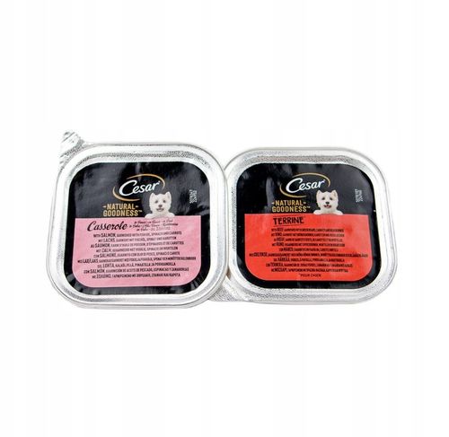 Karma Mokra dla Psa Cesar Natural Goodness mix smaków 34 szt x 100g na Arena.pl