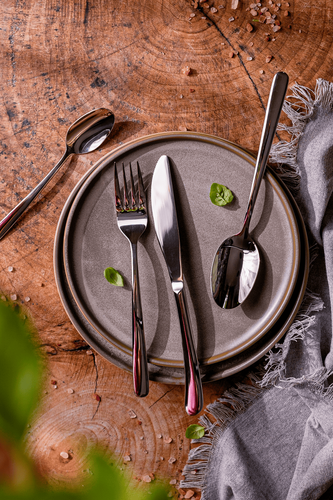 Zestaw sztućców srebrnych 24 szt Japońska stal 18/10 SUS304 Połysk na Arena.pl