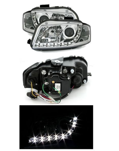 Lampy Reflektory AUDI A3 8P 03-08 DAYLIGHT LED zdjęcie 2