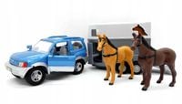 Auto jeep z przyczepą+koń HY0005 34762