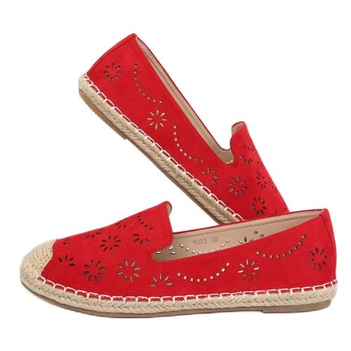 Espadryle ażurowe czerwone 9023 Red r.41 na Arena.pl