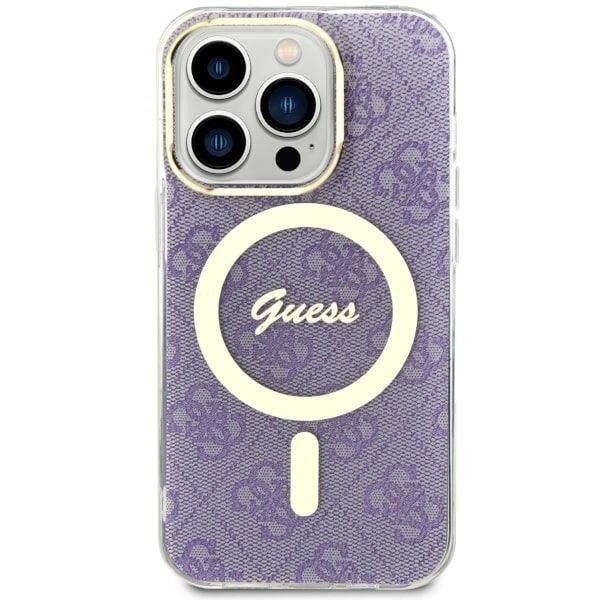 Etui Guess do iPhone 14 Pro, Fioletowy, MagSafe zdjęcie 3