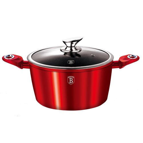 zestaw garnków granitowych berlinger haus bh-1226 red metallic 15 elem. na Arena.pl