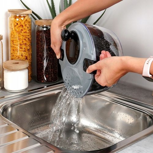 Duża WIRÓWKA SAŁATY warzyw owoców suszarka obrotowa pojemnik sitko cedzak na Arena.pl