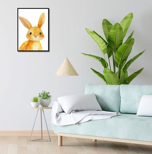 Plakat 40x55cm Słodki Zajączek zdjęcie 4