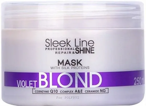 STAPIZ Szampon SLEEK LINE-BLOND VIOLET + maska zdjęcie 3