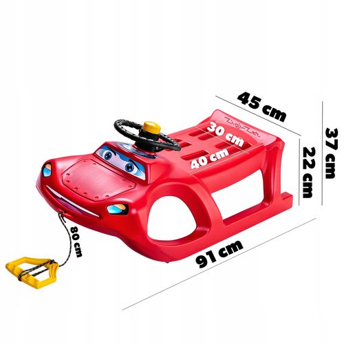 Sanki Plastikowe Z Kierownicą Dla Dzieci Ślizg na Arena.pl