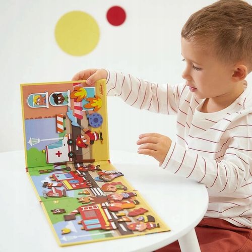 Układanka Magnetyczna Strażacy Magneti'stories dla dzieci, 3 lata+, Janod na Arena.pl