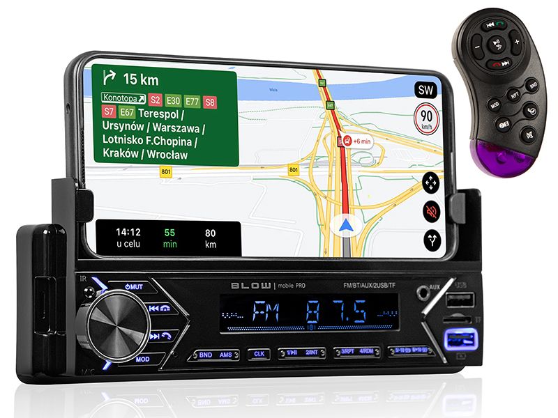 Radio BLOW  MOBILE PRO 1DIN uchwyt SMART zdjęcie 1