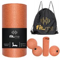 ZESTAW ROLLERÓW DO MASAŻU ROLLER DO MIĘŚNI WAŁEK DUŻY PIŁKA DUOBALL