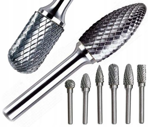 FREZY TRZPIENIOWE DO METALU DREWNA RZEŹBIENIA WĘGLIK WOLFRAMU PILNIKI na Arena.pl