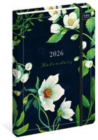 KALENDARZ KSIĄŻKOWY A5 195 MAT+UV FIORI 2026 INTERDRUK