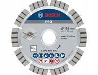 TARCZA DIAMENTOWA 125mm BOSCH PRO do twardego betonu
