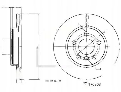 TARCZA HAM PRZOD 280X20 V FEBI BILSTEIN na Arena.pl