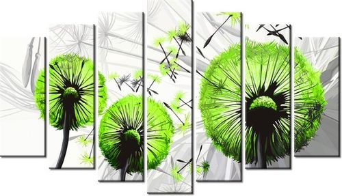 80CM 140CM OBRAZ 7 ELEM DMUCHAWCE KOLORZE LIMONKI ŚCIENNY na Arena.pl