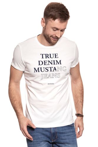 MUSTANG TSHIRT Printed Tee CLOUD DANCER 1007075 2020 L na Arena.pl